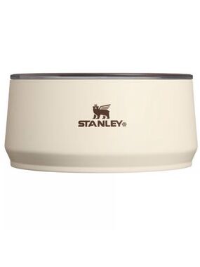 Stanley 6 Cup Stainless Pet Bowl Cream Western Dog Cat with Lid